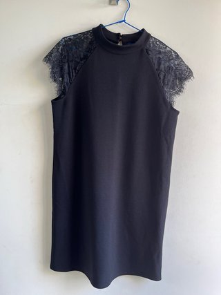 Vestido negro Tom Tailor talla L con encaje nuevo