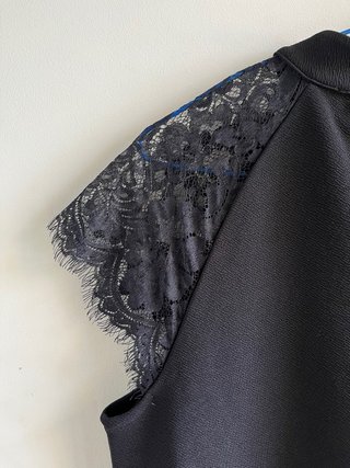 Vestido negro Tom Tailor talla L con encaje nuevo