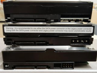 Lotto 3 HDD SATA 160GB-250GB-320GB
