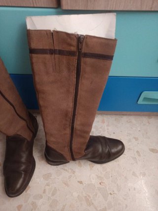 Botas altas mujer marrones