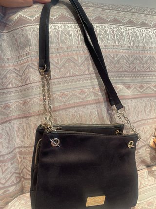 Bolso Parfois Negro 3 Compartimentos
