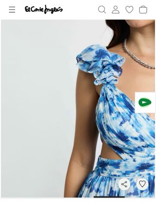 Vestido largo estampado floral azul