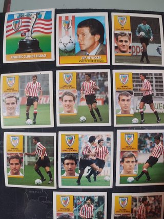 Plantilla Athletic Bilbao 92-93 Nunca pegado Este