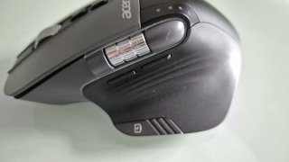 Rato Acer OMR225 Ergonómico Preto/Cinza