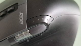 Rato Acer OMR225 Ergonómico Preto/Cinza