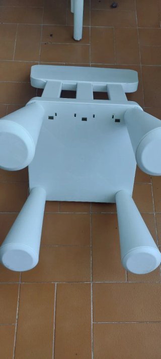 Mesa y Silla Infantil Blanca