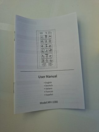 Masajeando electroestimulador nuevo