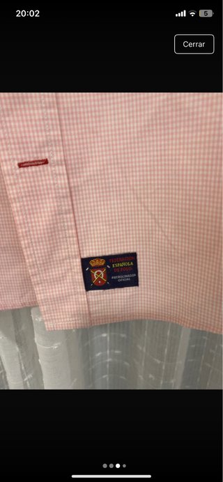 Camisa cuadros pequeños nueva