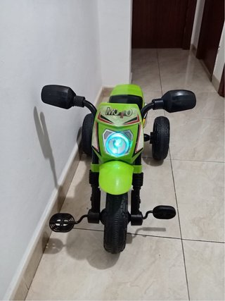 Triciclo Moto Niño Verde