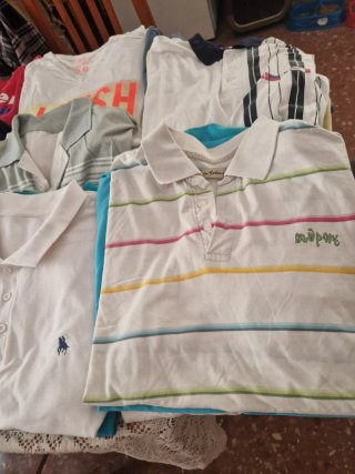 Lote 24 camisetas y Polos XXL por 12 euros