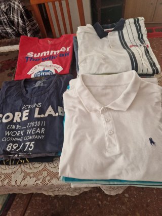 Lote 24 camisetas y Polos XXL por 12 euros