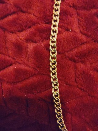 Cadena de oro 18k con cruz peso 19,90