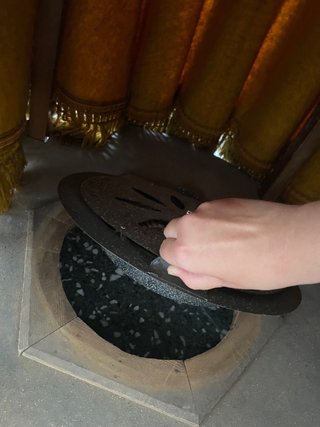 Mesa con brasero