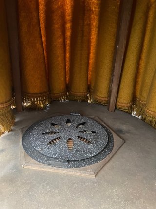 Mesa con brasero