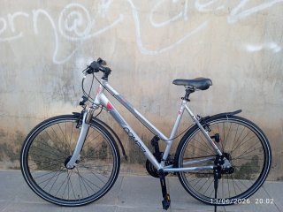 Bicicleta Compel plateada
