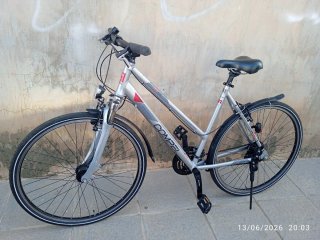 Bicicleta Compel plateada