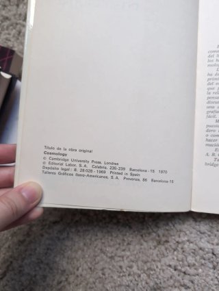 Libro cosmología, física...