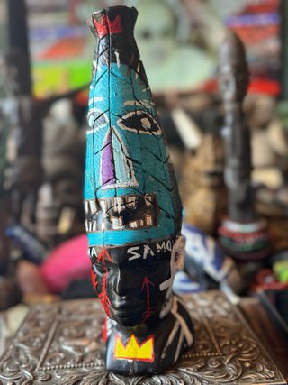 Busto Neo-Basquiat Ébano