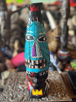 Busto Neo-Basquiat Ébano