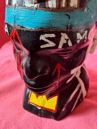 Busto Neo-Basquiat Ébano
