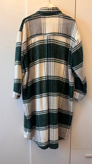 Abrigo cuadros Pull&Bear talla única