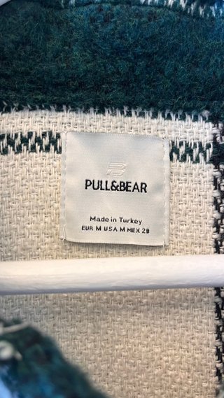Abrigo cuadros Pull&Bear talla única