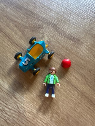 Coche de carreras Playmobil con figura
