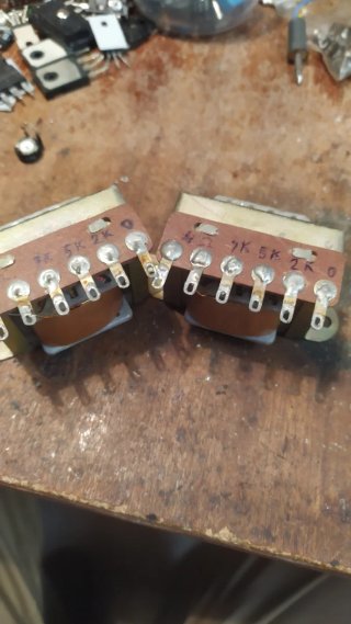 Transformador audio valvulas
