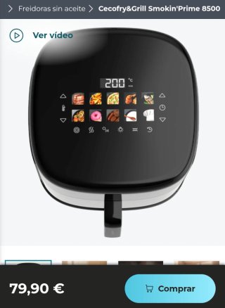 ✅️ Cecofry&Grill Smokin'Prime 8500 Freidora