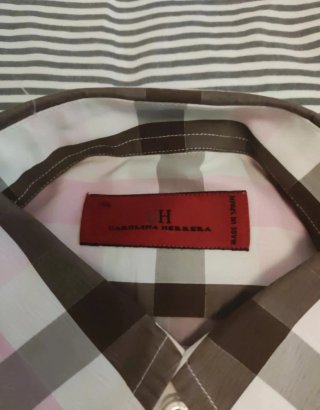 Camisa Carolina Herrera M Cuello 39.5 Poco Uso