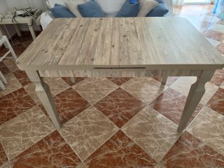 Mesa extensible imitación madera