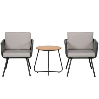 Conjunto Muebles Jardín Ratán 3 Piezas