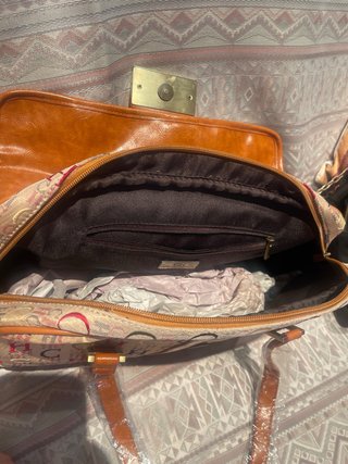 Bolso Hombro CH Letras Beige Multicolor