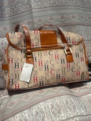 Bolso Hombro CH Letras Beige Multicolor