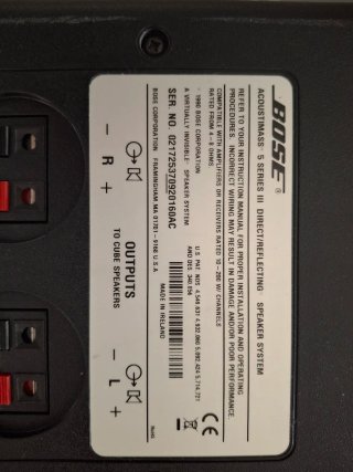Altavoces Bose Acoustimass Series II