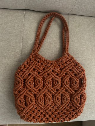 Bolso Zara Crochet orange / terracota