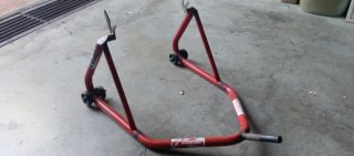 Caballete Gato Moto Rojo