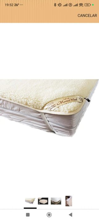 Cubrecolchón Merino-Flor Samtlana ideal camper