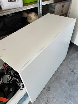 Cajonera blanca dormitorio/trastero