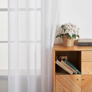 Cortinas Translucida EMEMA Poliéster 215x140 blanc