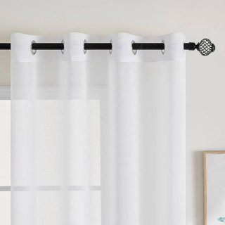 Cortinas Translucida EMEMA Poliéster 215x140 blanc