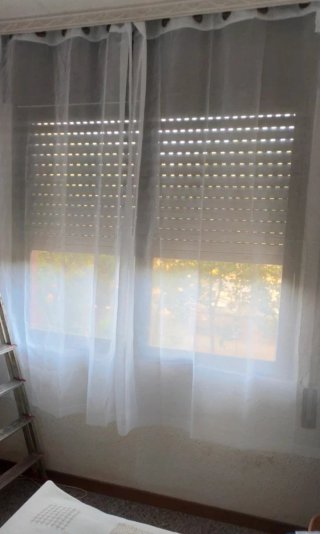 Cortinas Translucida EMEMA Poliéster 215x140 blanc