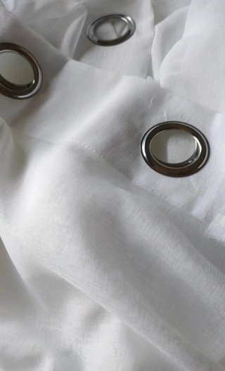 Cortinas Translucida EMEMA Poliéster 215x140 blanc