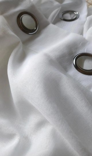 Cortinas Translucida EMEMA Poliéster 215x140 blanc
