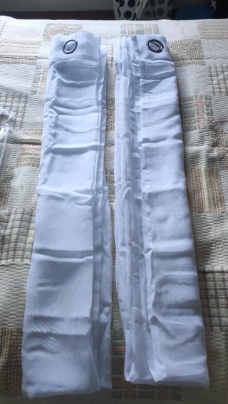 Cortinas Translucida EMEMA Poliéster 215x140 blanc