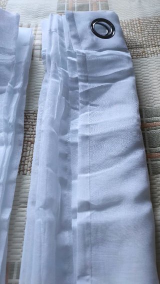 Cortinas Translucida EMEMA Poliéster 215x140 blanc