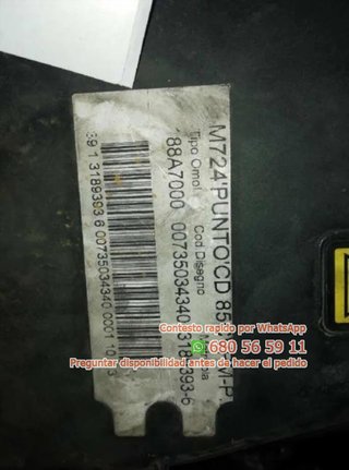 188a7000 motor completo fiat punto 1.9 o Ref:97207
