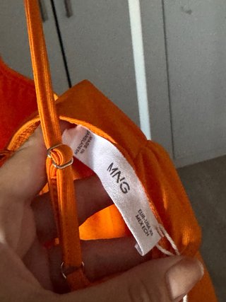 Body naranja Mango drapeado