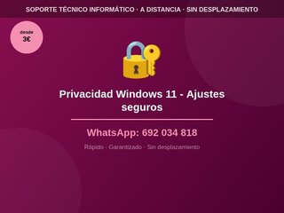 Privacidad Windows 11 - Ajustes seguros