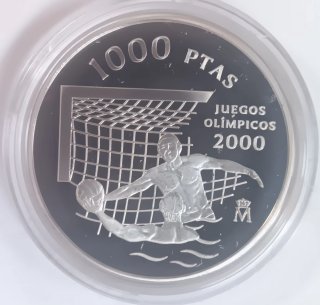 Moneda 1000 Pesetas, Juegos Olímpicos Sidney 2000.